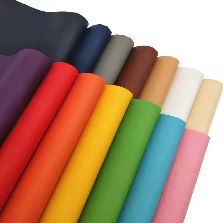Solid Faux Leather Thick 0.8MM Marine Grade Vinyl Sheets Soft PU Faux Synthetic Leather Fabric For Bows Earrings DIY Craft